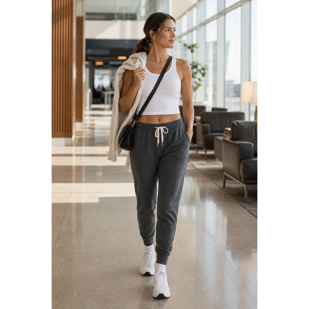 Vuori Performance Jogger DreamKnit Charcoal Heather Jogger‎ Pants Small